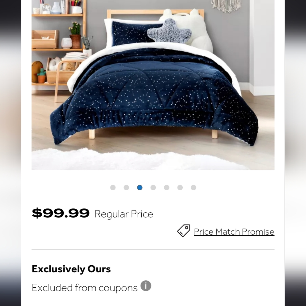 UGG Navy with Stars Comforter